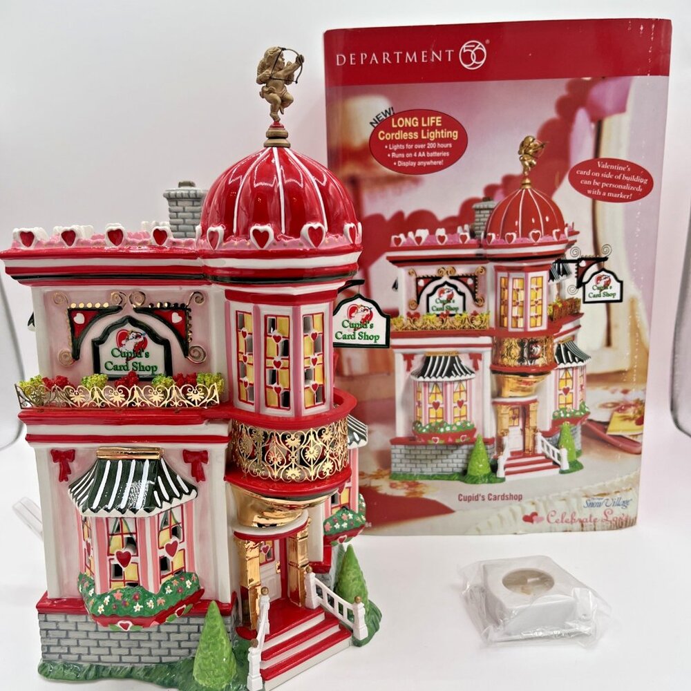 Department 56 Cupid’s Cardshop The Original Snow Village Retired 2005 Preowned